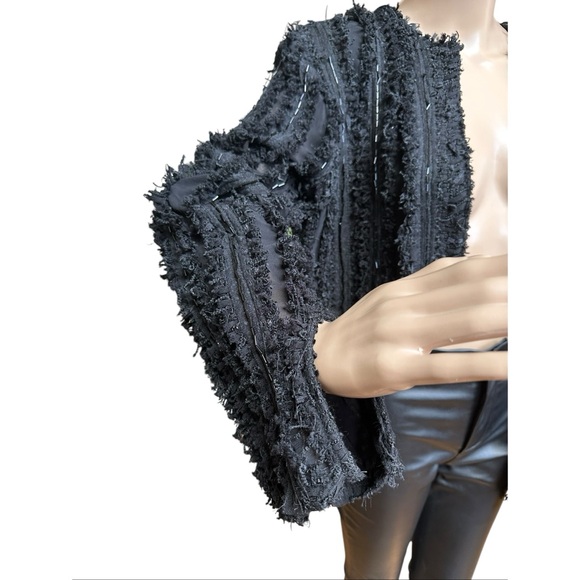 Zara Limited Edition Textured Cropped Jacket, NWT, M - Picture 10 of 16